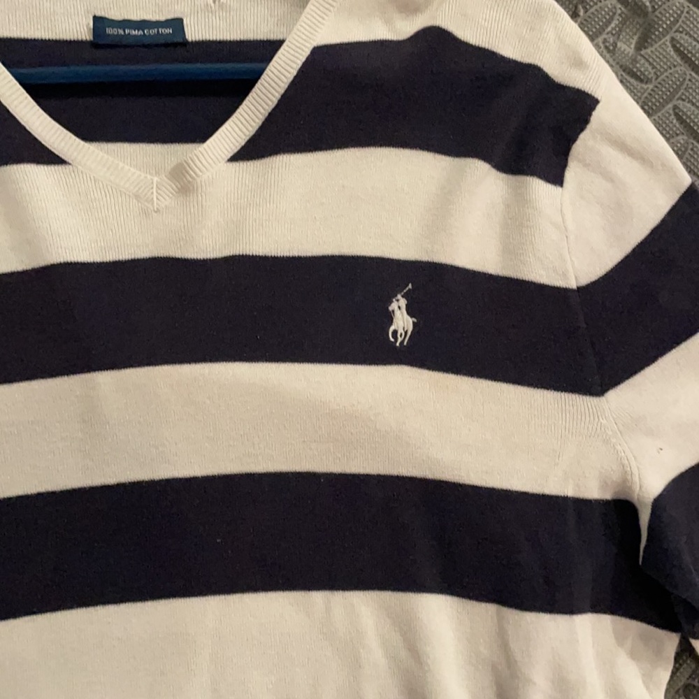 Polo Ralph Lauren stripper V-neck sweater